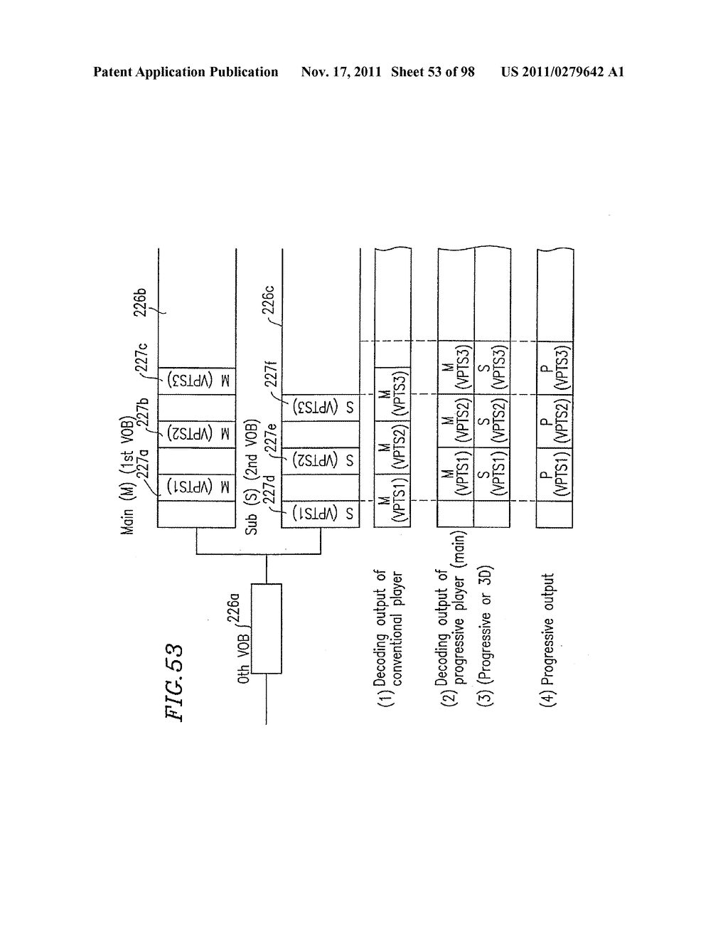 OPTICAL DISK FOR HIGH RESOLUTION AND THREE-DIMENSIONAL VIDEO RECORDING,     OPTICAL DISK REPRODUCTION APPARATUS AND OPTICAL  DISK RECORDING APPARATUS - diagram, schematic, and image 54