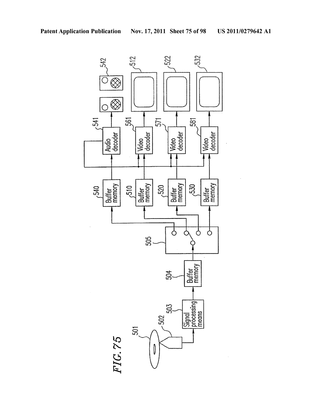 OPTICAL DISK FOR HIGH RESOLUTION AND THREE-DIMENSIONAL VIDEO RECORDING,     OPTICAL DISK REPRODUCTION APPARATUS AND OPTICAL  DISK RECORDING APPARATUS - diagram, schematic, and image 76