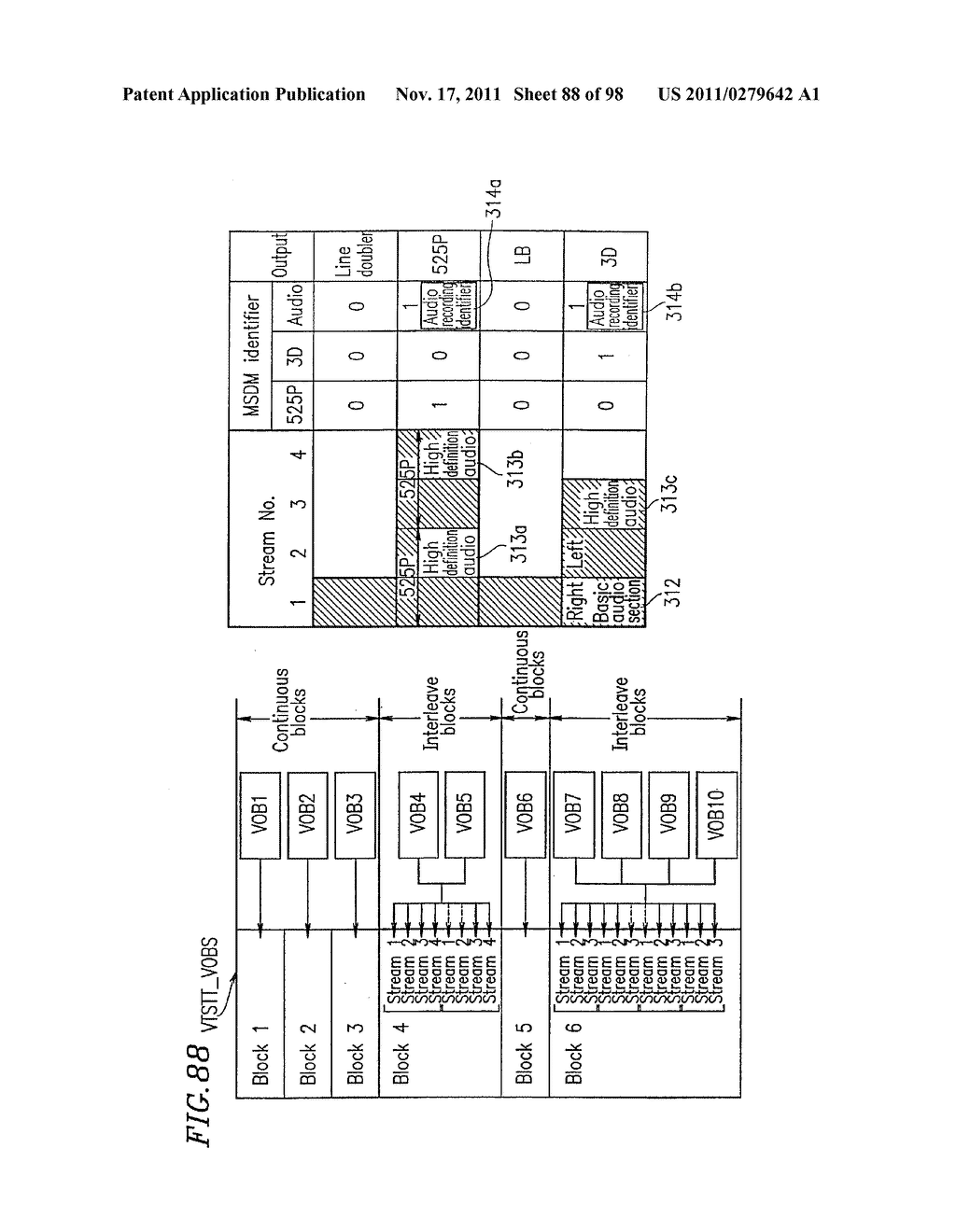 OPTICAL DISK FOR HIGH RESOLUTION AND THREE-DIMENSIONAL VIDEO RECORDING,     OPTICAL DISK REPRODUCTION APPARATUS AND OPTICAL  DISK RECORDING APPARATUS - diagram, schematic, and image 89