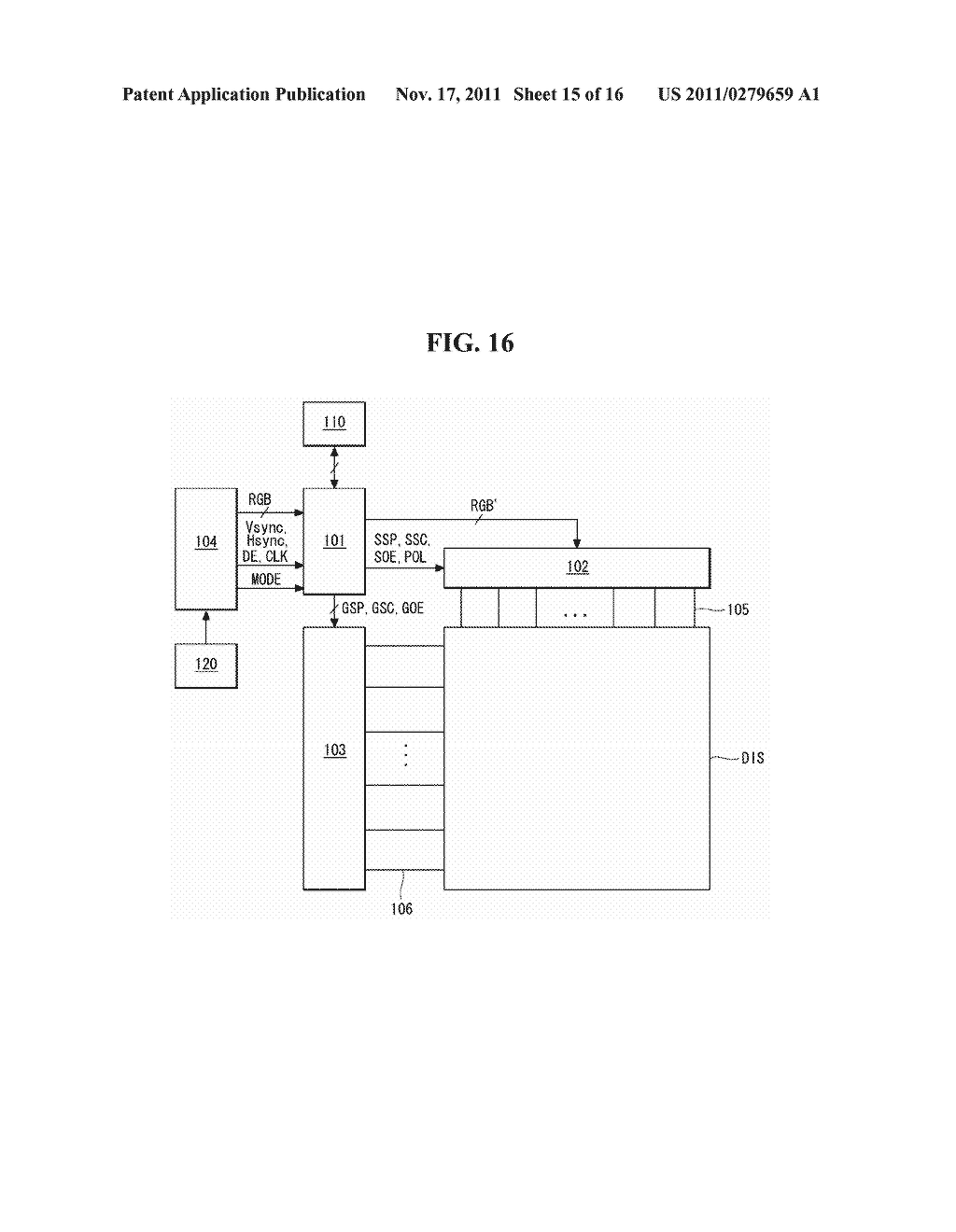 STEREOSCOPIC IMAGE DISPLAY AND METHOD FOR DRIVING THE SAME - diagram, schematic, and image 16