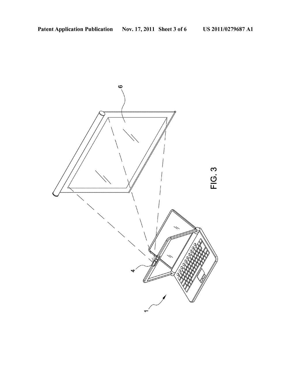 NOTEBOOK COMPUTER WITH PICO-PROJECTOR AND DIGITAL CAMERA - diagram, schematic, and image 04