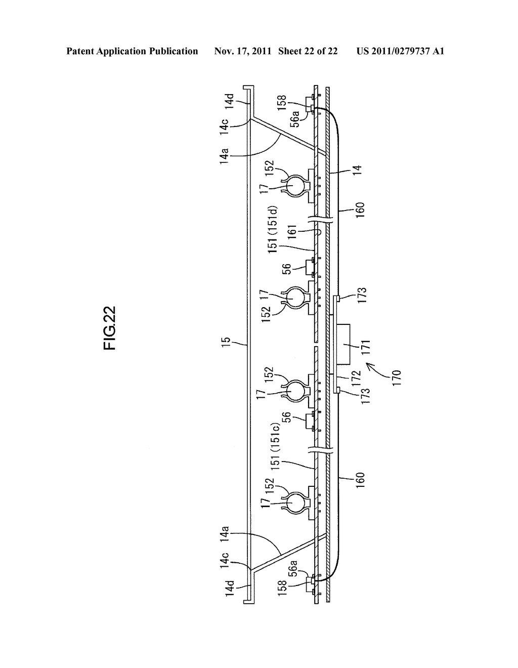 LIGHTING DEVICE FOR DISPLAY DEVICE, DISPLAY DEVICE, AND TELEVISION     RECEIVER - diagram, schematic, and image 23