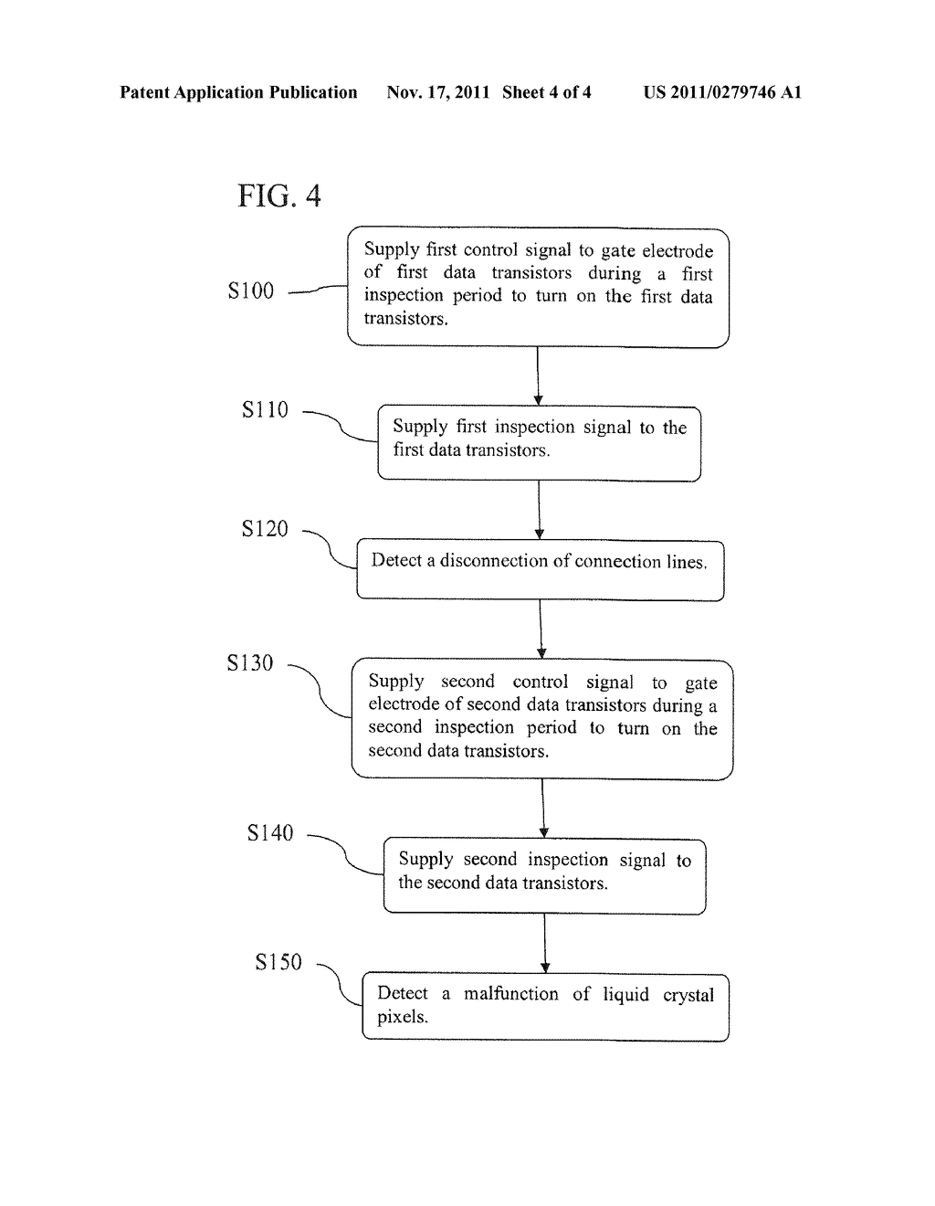 LIQUID CRYSTAL DISPLAY DEVICE AND INSPECTION METHOD THEREOF - diagram, schematic, and image 05