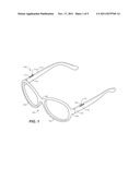 Eyeglasses with Slot for Detachable Accessories diagram and image