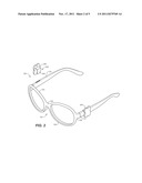 Eyeglasses with Slot for Detachable Accessories diagram and image