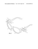 Eyeglasses with Slot for Detachable Accessories diagram and image