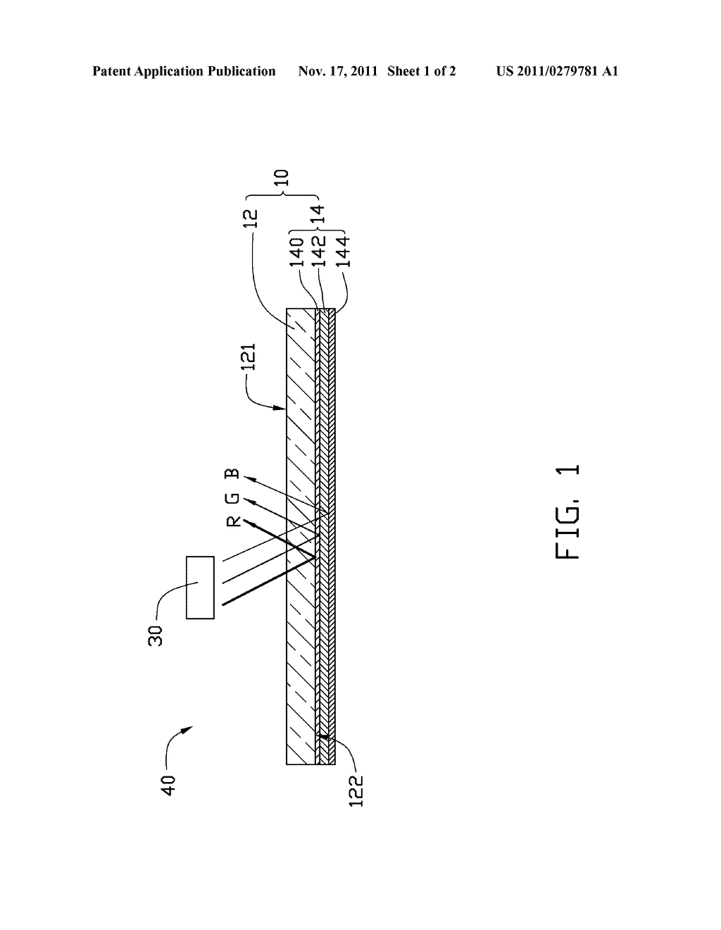 PROJECTION SCREEN, PROJECTION SYSTEM AND METHOD FOR MAKING THE PROJECTION     SCREEN - diagram, schematic, and image 02