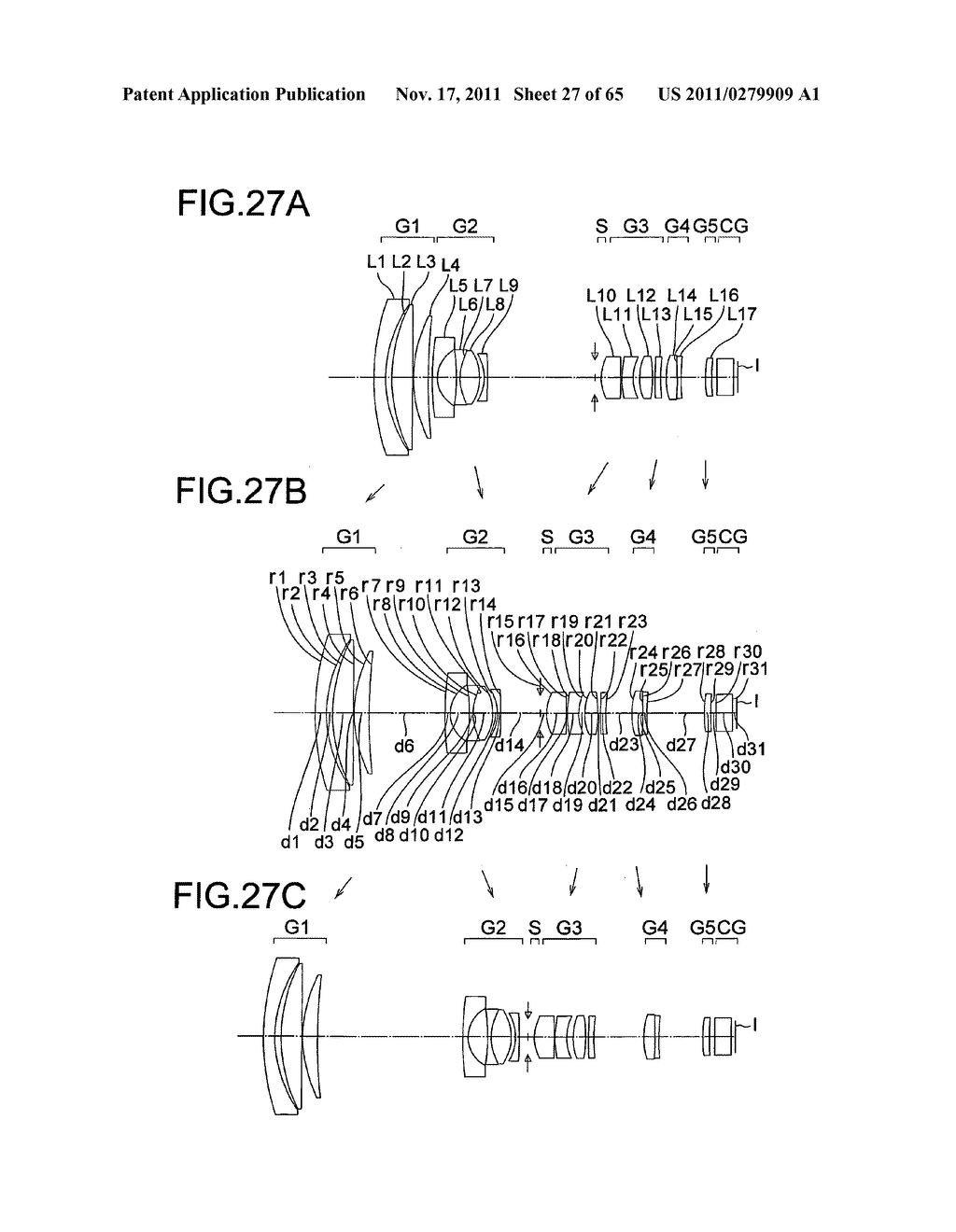 Image forming optical system and electronic image pickup apparatus     equipped with same - diagram, schematic, and image 28