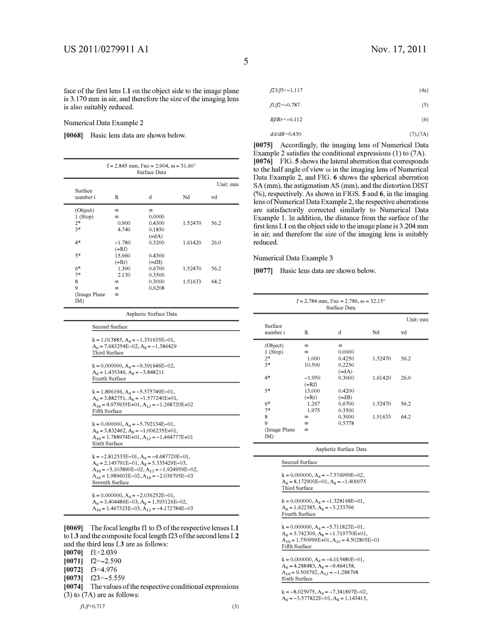 IMAGING LENS - diagram, schematic, and image 21