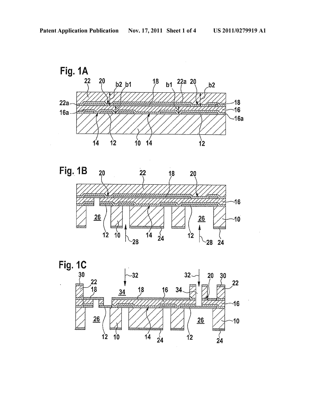 METHOD FOR MANUFACTURING A MICROMECHANICAL COMPONENT, AND MICROMECHANICAL     COMPONENT - diagram, schematic, and image 02