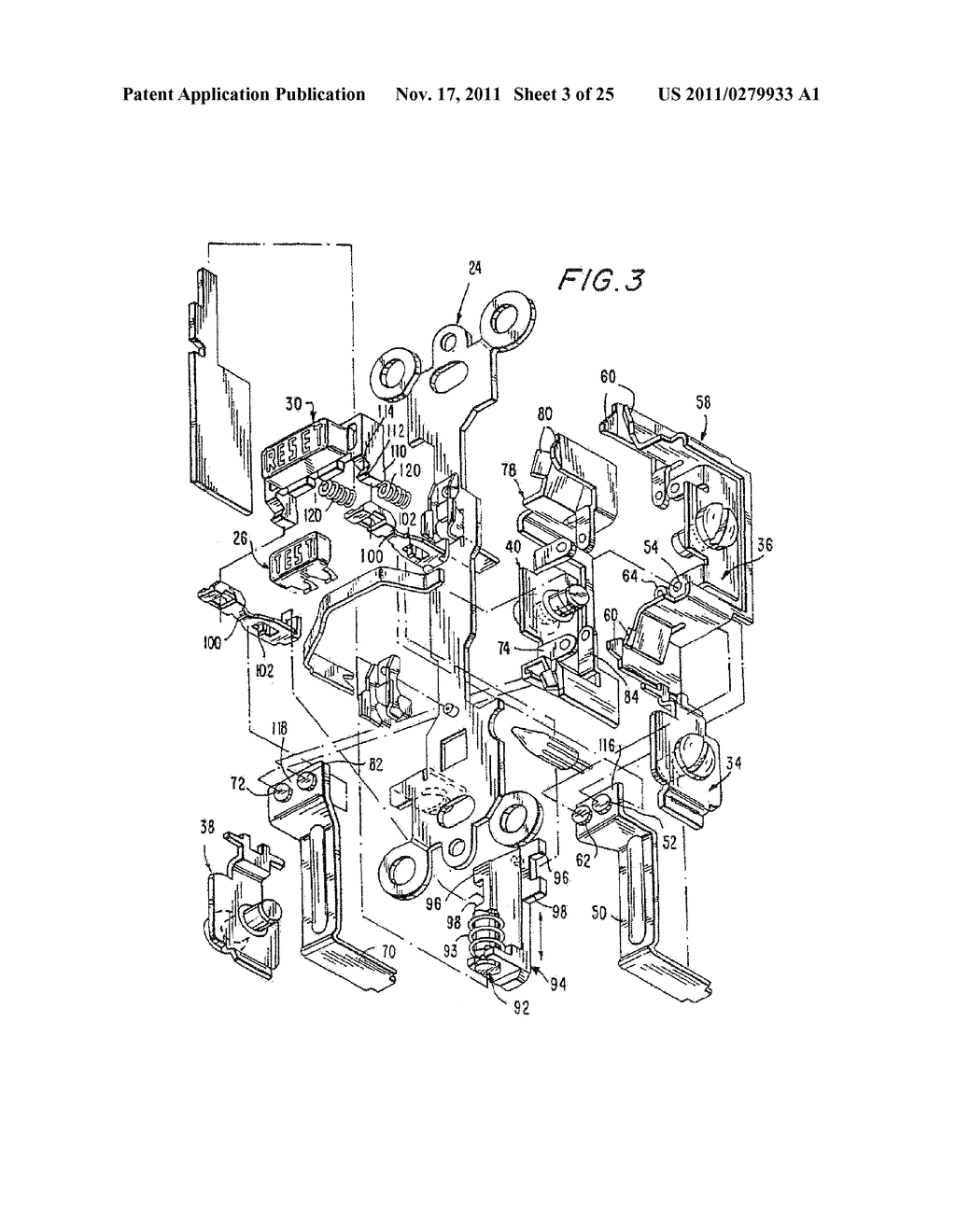 CIRCUIT INTERRUPTING DEVICE WITH RESET LOCKOUT - diagram, schematic, and image 04