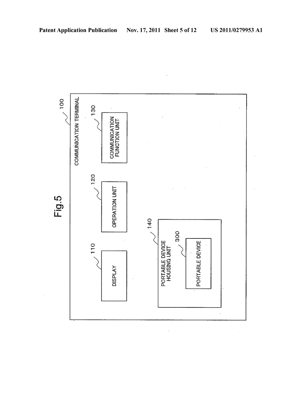 COMMUNICATION TERMINAL AND PORTABLE DEVICE - diagram, schematic, and image 06