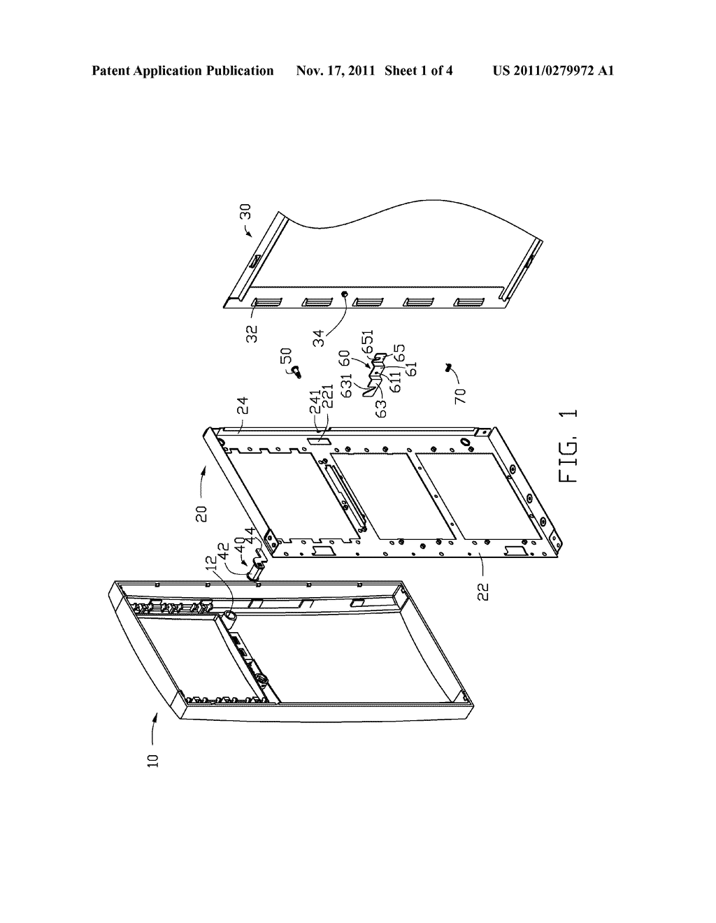 COMPUTER ENCLOSURE WITH LOCKABLE BEZEL - diagram, schematic, and image 02