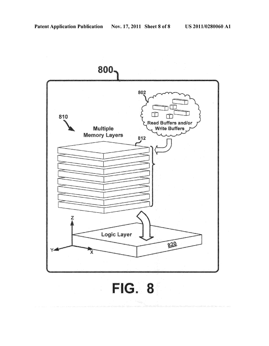 WRITE BUFFERING SYSTEMS FOR ACCESSING MULTIPLE LAYERS OF MEMORY IN     INTEGRATED CIRCUITS - diagram, schematic, and image 09