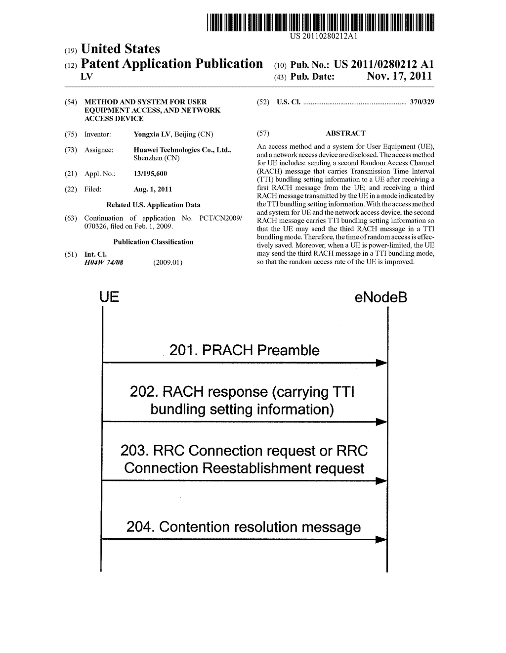 METHOD AND SYSTEM FOR USER EQUIPMENT ACCESS, AND NETWORK ACCESS DEVICE - diagram, schematic, and image 01