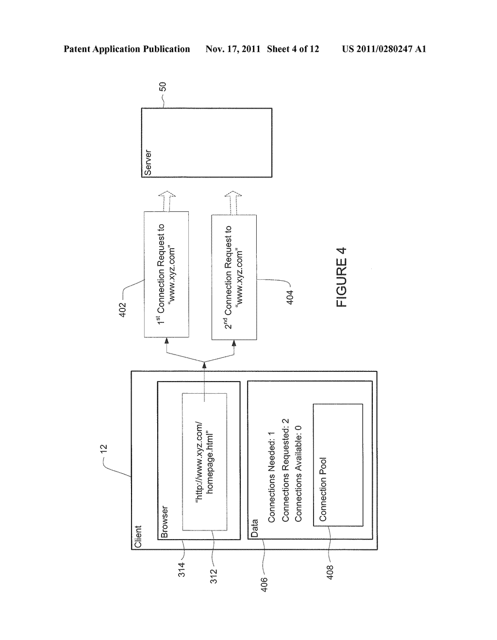 SYSTEM AND METHOD FOR REDUCING LATENCY VIA MULTIPLE NETWORK CONNECTIONS - diagram, schematic, and image 05