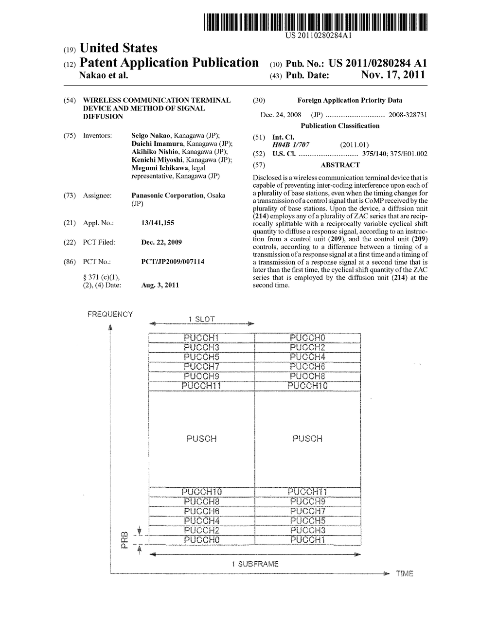 WIRELESS COMMUNICATION TERMINAL DEVICE AND METHOD OF SIGNAL DIFFUSION - diagram, schematic, and image 01