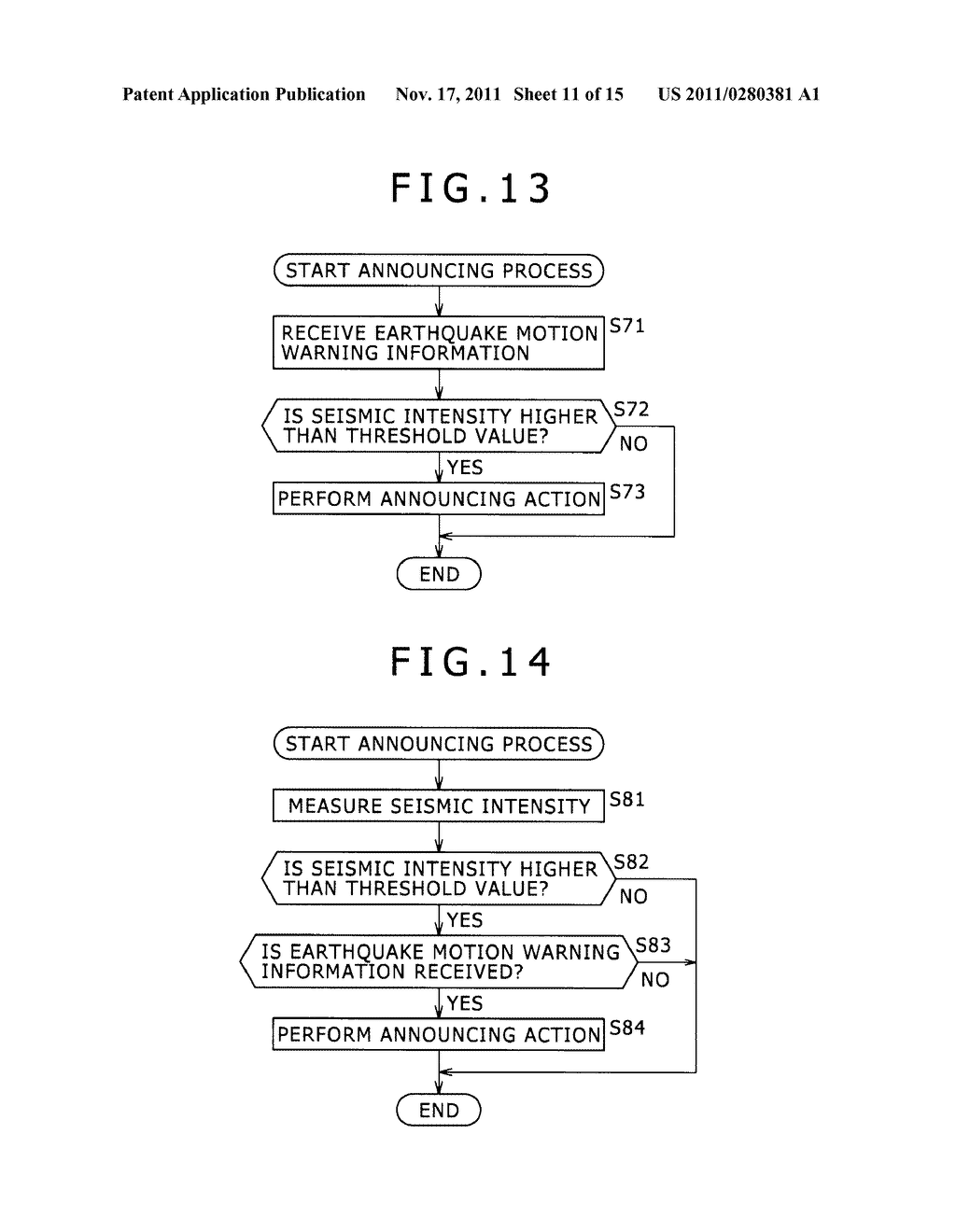 RECEIVING APPARATUS, ANNOUNCEMENT CONTROL METHOD, AND PROGRAM - diagram, schematic, and image 12