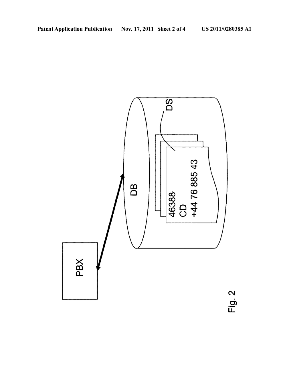 METHOD FOR ESTABLISHING AND MANAGING A CONNECTION OF A MOBILE     COMMUNICATION TERMINAL TO A PRIVATE BRANCH EXCHANGE - diagram, schematic, and image 03