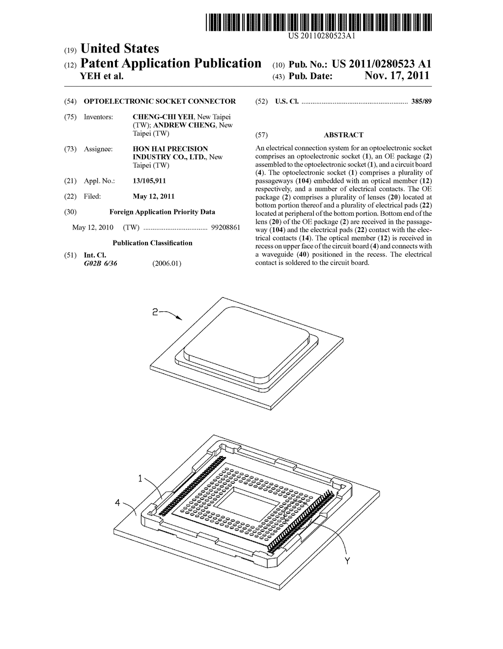 OPTOELECTRONIC SOCKET CONNECTOR - diagram, schematic, and image 01