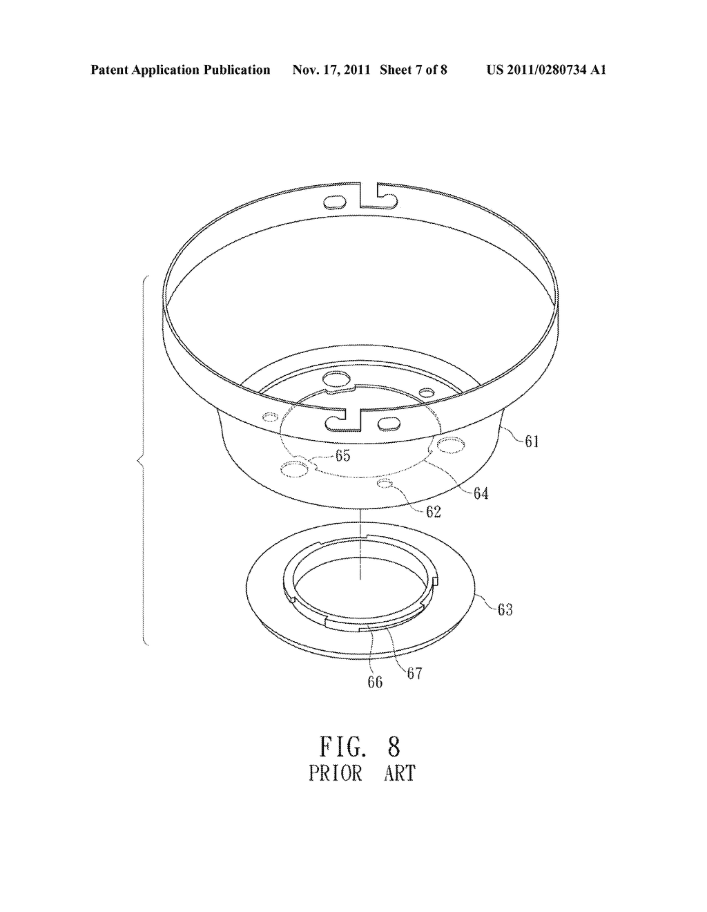 COMBINING STRUCTURE FOR THE DECORATING SHELL OF A CEILING FAN - diagram, schematic, and image 08