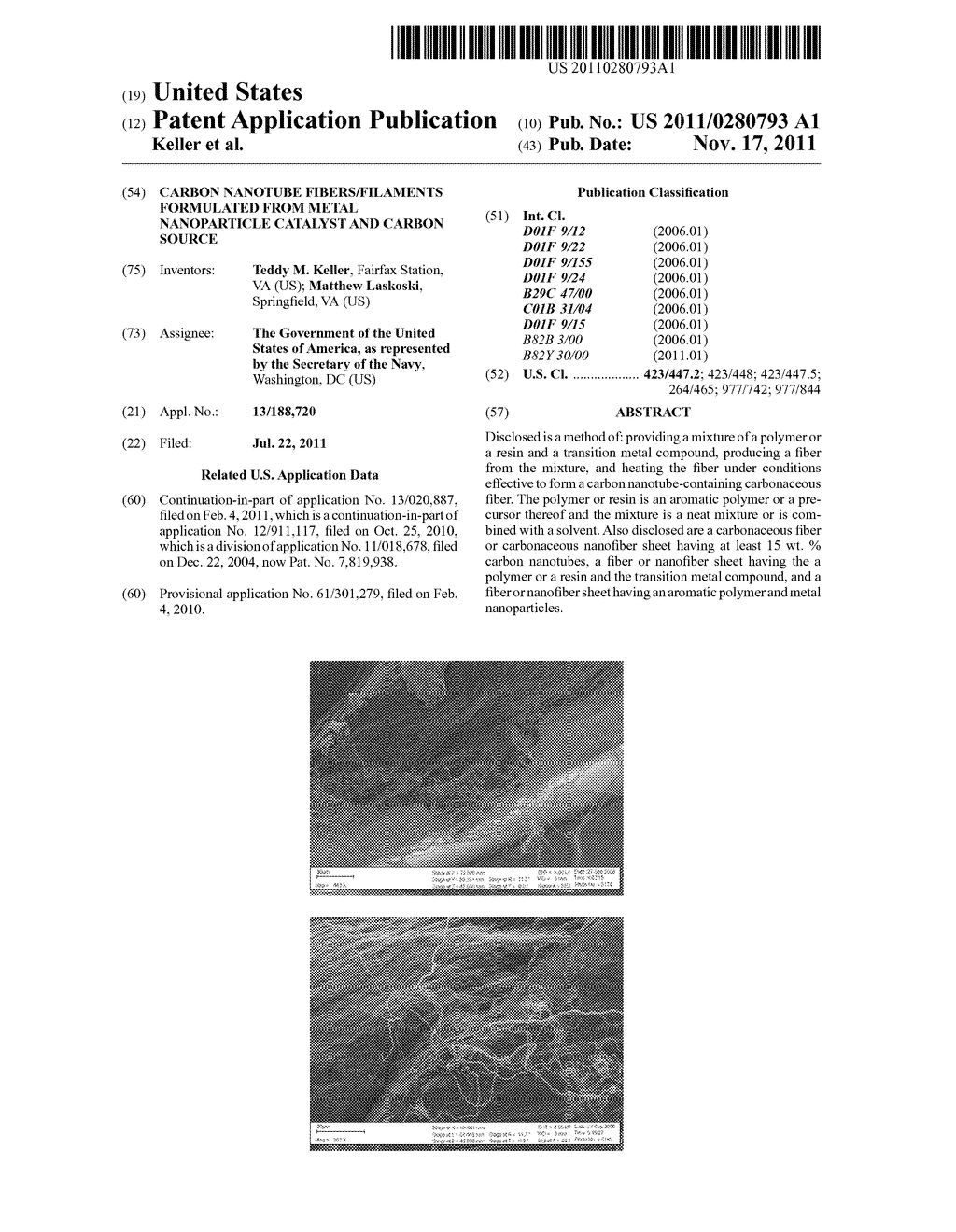 CARBON NANOTUBE FIBERS/FILAMENTS FORMULATED FROM METAL NANOPARTICLE     CATALYST AND CARBON SOURCE - diagram, schematic, and image 01