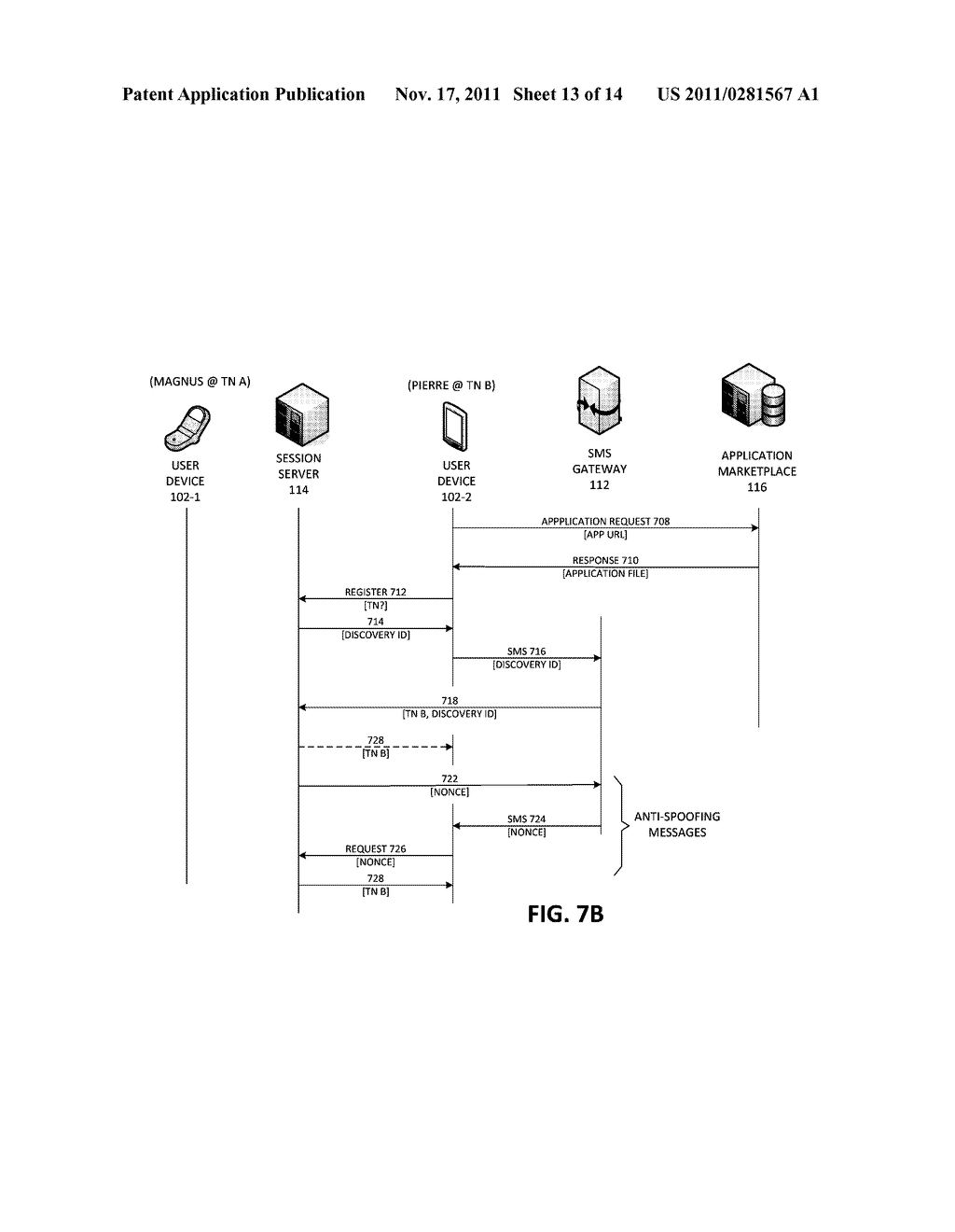 ESTABLISHING SESSIONS BETWEEN DEVICES IN A NETWORK - diagram, schematic, and image 14