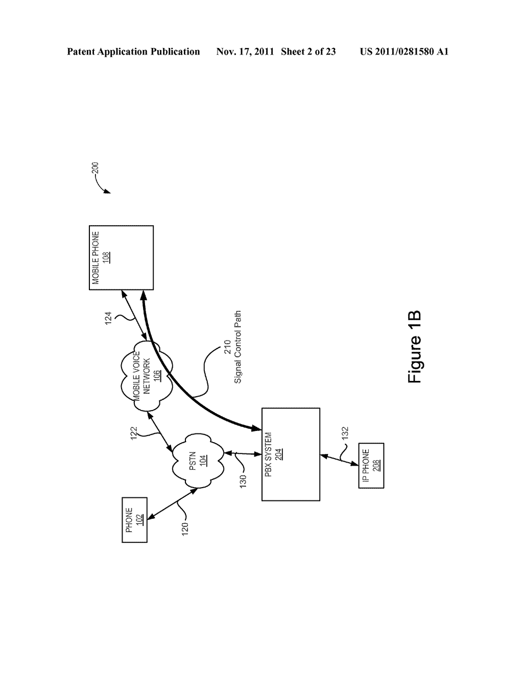 MOBILE PHONE INTEGRATION WITH A PRIVATE BRANCH EXCHANGE IN A DISTRIBUTED     TELEPHONY SYSTEM - diagram, schematic, and image 03