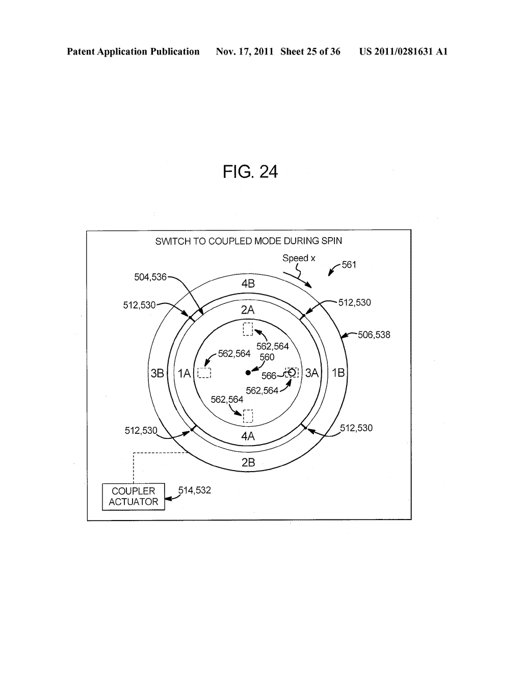 GAMING SYSTEM, DEVICE AND METHOD INVOLVING A PLURALITY OF ROTORS     INTERCHANGEABLY OPERABLE IN A DECOUPLED MODE AND A COUPLED MODE - diagram, schematic, and image 26