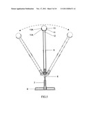 SWING BALL TRAINING DEVICE WITH ADJUSTABLE HEIGHTS AND VARIED SWINGS diagram and image