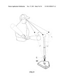 SWING BALL TRAINING DEVICE WITH ADJUSTABLE HEIGHTS AND VARIED SWINGS diagram and image