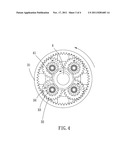 Model helicopter with epicyclic gearing based reduction gear mechanism diagram and image