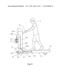 EXERCISE TREADMILL FOR SIMULATING PUSHING AND PULLING ACTIONS AND EXERCISE     METHOD THEREFOR diagram and image