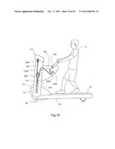 EXERCISE TREADMILL FOR SIMULATING PUSHING AND PULLING ACTIONS AND EXERCISE     METHOD THEREFOR diagram and image