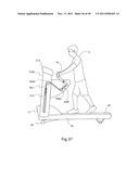 EXERCISE TREADMILL FOR SIMULATING PUSHING AND PULLING ACTIONS AND EXERCISE     METHOD THEREFOR diagram and image