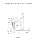 EXERCISE TREADMILL FOR SIMULATING PUSHING AND PULLING ACTIONS AND EXERCISE     METHOD THEREFOR diagram and image