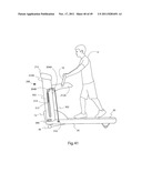 EXERCISE TREADMILL FOR SIMULATING PUSHING AND PULLING ACTIONS AND EXERCISE     METHOD THEREFOR diagram and image