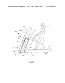 EXERCISE TREADMILL FOR SIMULATING PUSHING AND PULLING ACTIONS AND EXERCISE     METHOD THEREFOR diagram and image