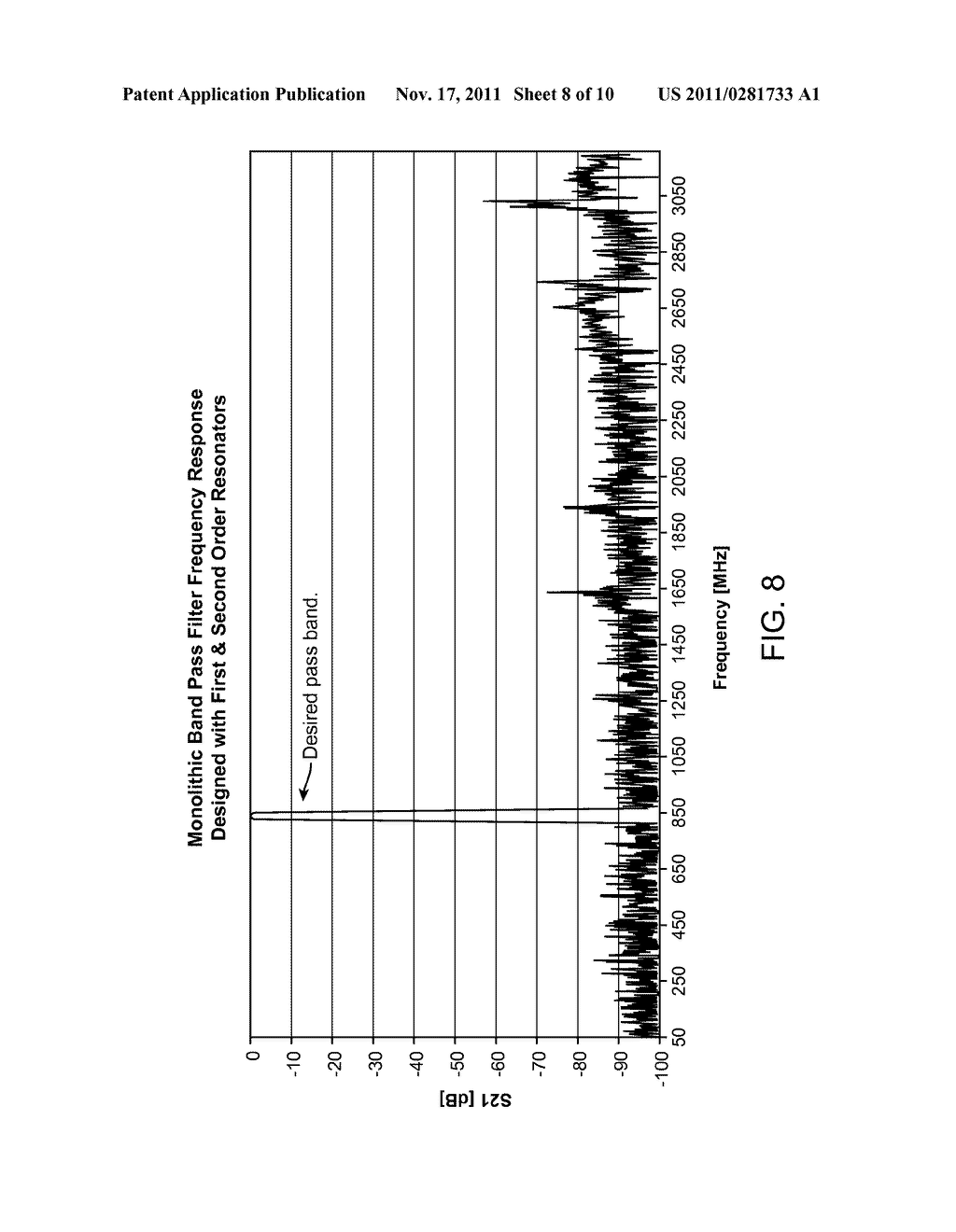 MIXED RESONATOR MONOLITHIC BAND-PASS FILTER WITH ENHANCED REJECTION - diagram, schematic, and image 09