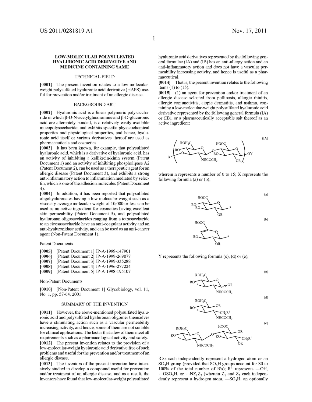 LOW-MOLECULAR POLYSULFATED HYALURONIC ACID DERIVATIVE AND MEDICINE     CONTAINING SAME - diagram, schematic, and image 105