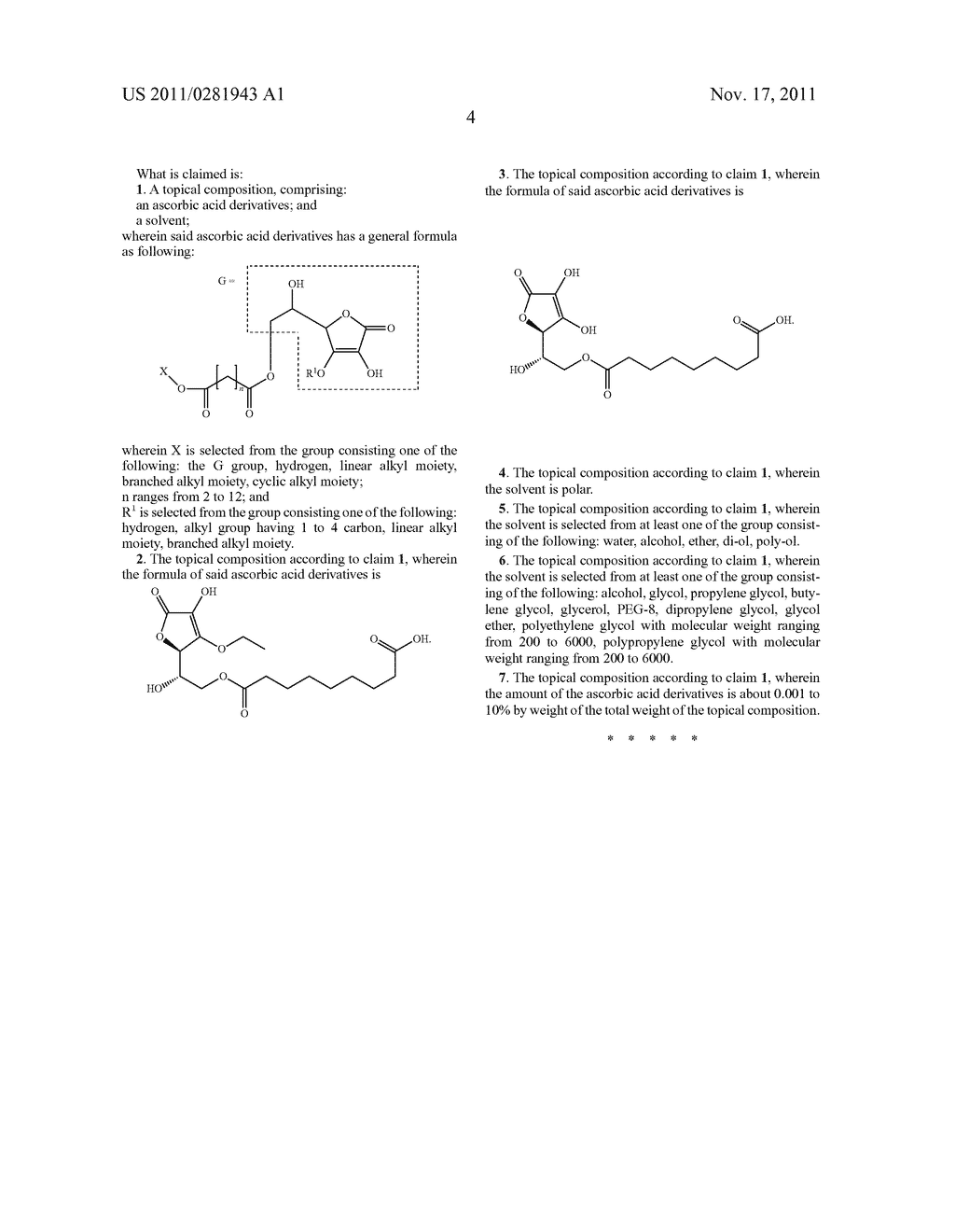 Topical Composition Comprising Ascorbic Acid Derivatives - diagram, schematic, and image 05