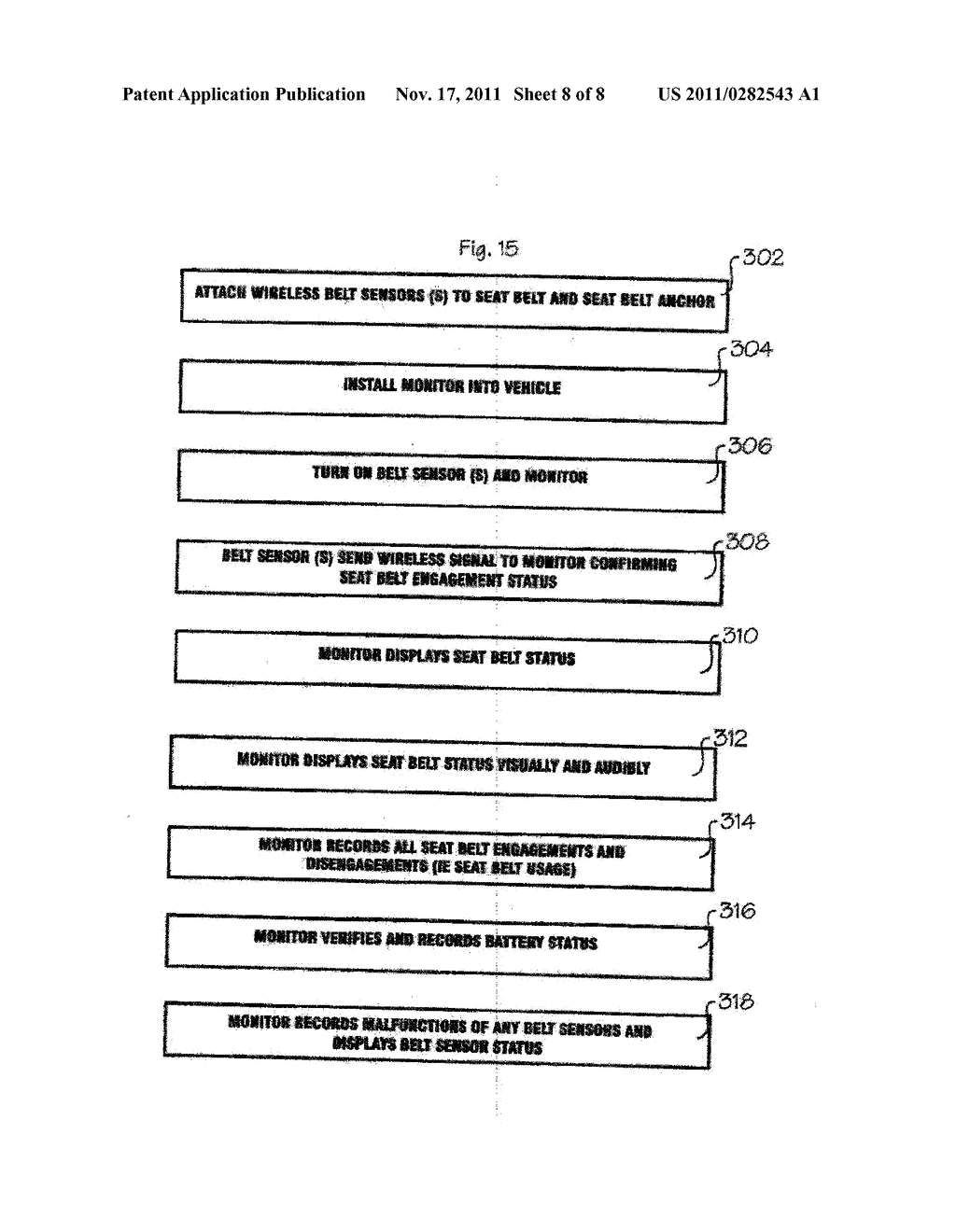 SEAT BELT MONITORING SYSTEM AND METHOD OF USE - diagram, schematic, and image 09