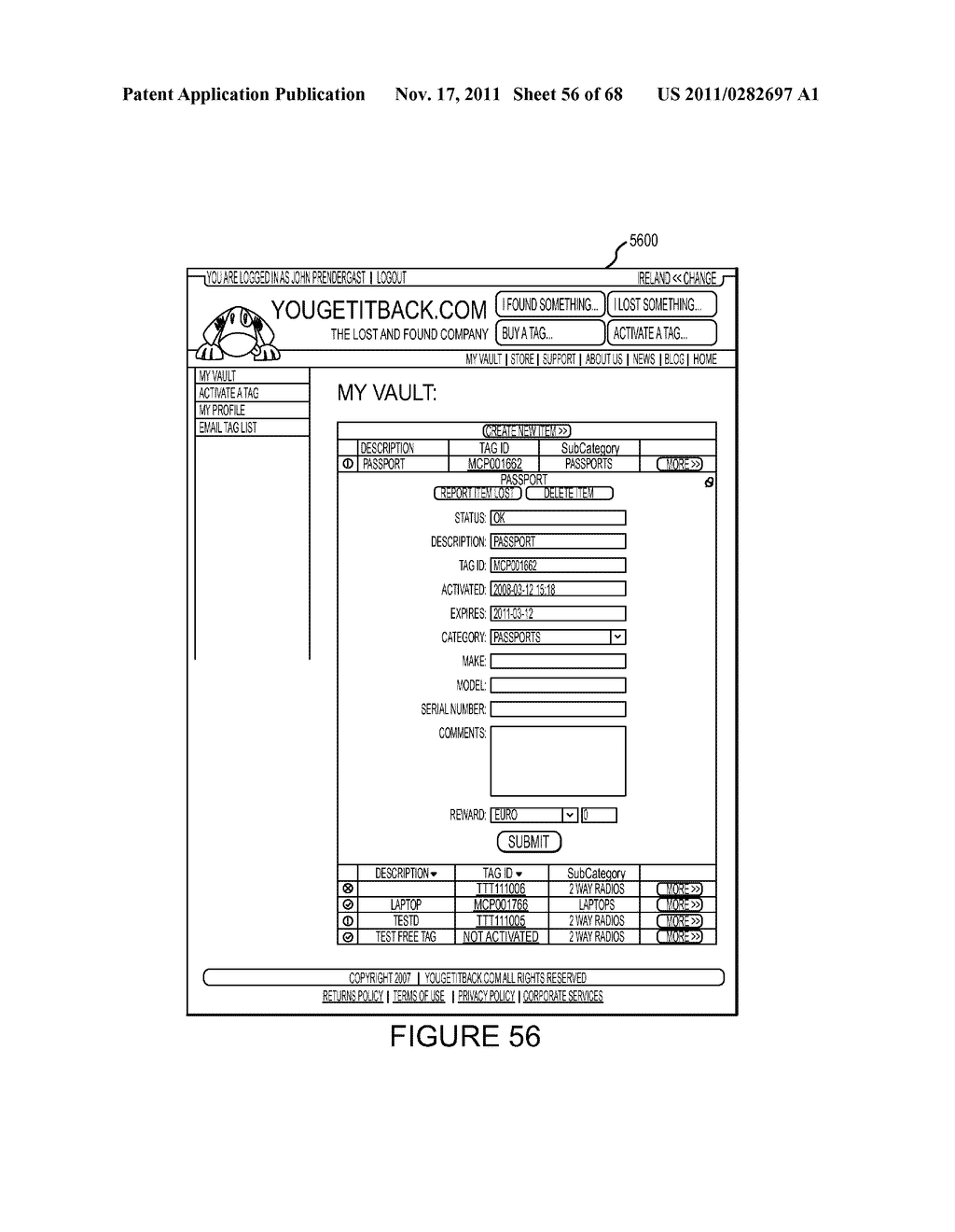 SYSTEMS AND METHODS FOR DYNAMICALLY ASSESSING AND MITIGATING RISK OF AN     INSURED ENTITY - diagram, schematic, and image 57