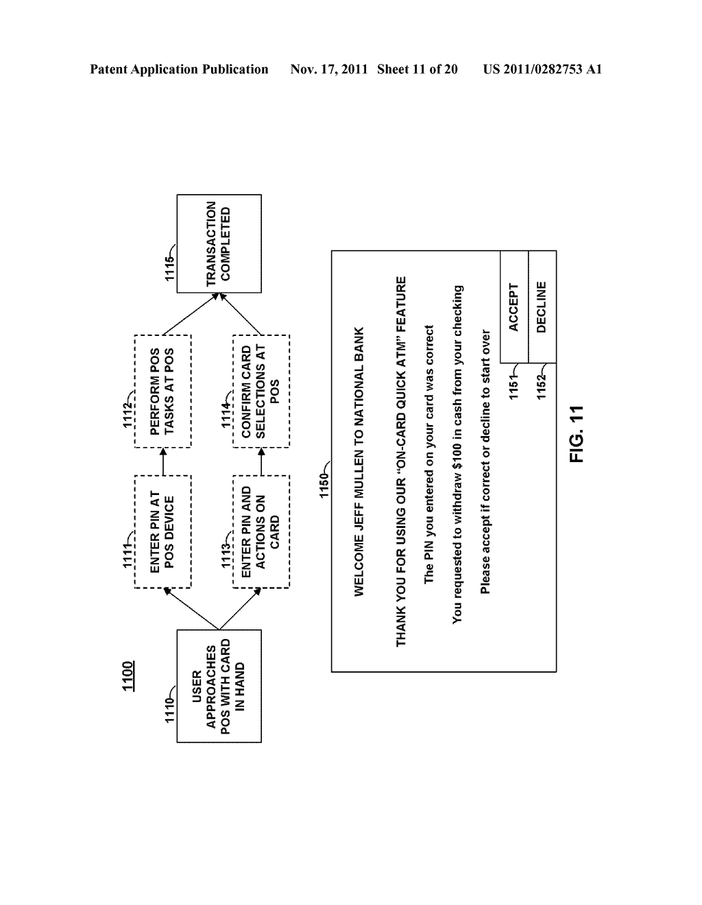 PAYMENT CARDS AND DEVICES OPERABLE TO RECEIVE POINT-OF-SALE ACTIONS BEFORE     POINT-OF-SALE AND FORWARD ACTIONS AT POINT-OF-SALE - diagram, schematic, and image 12