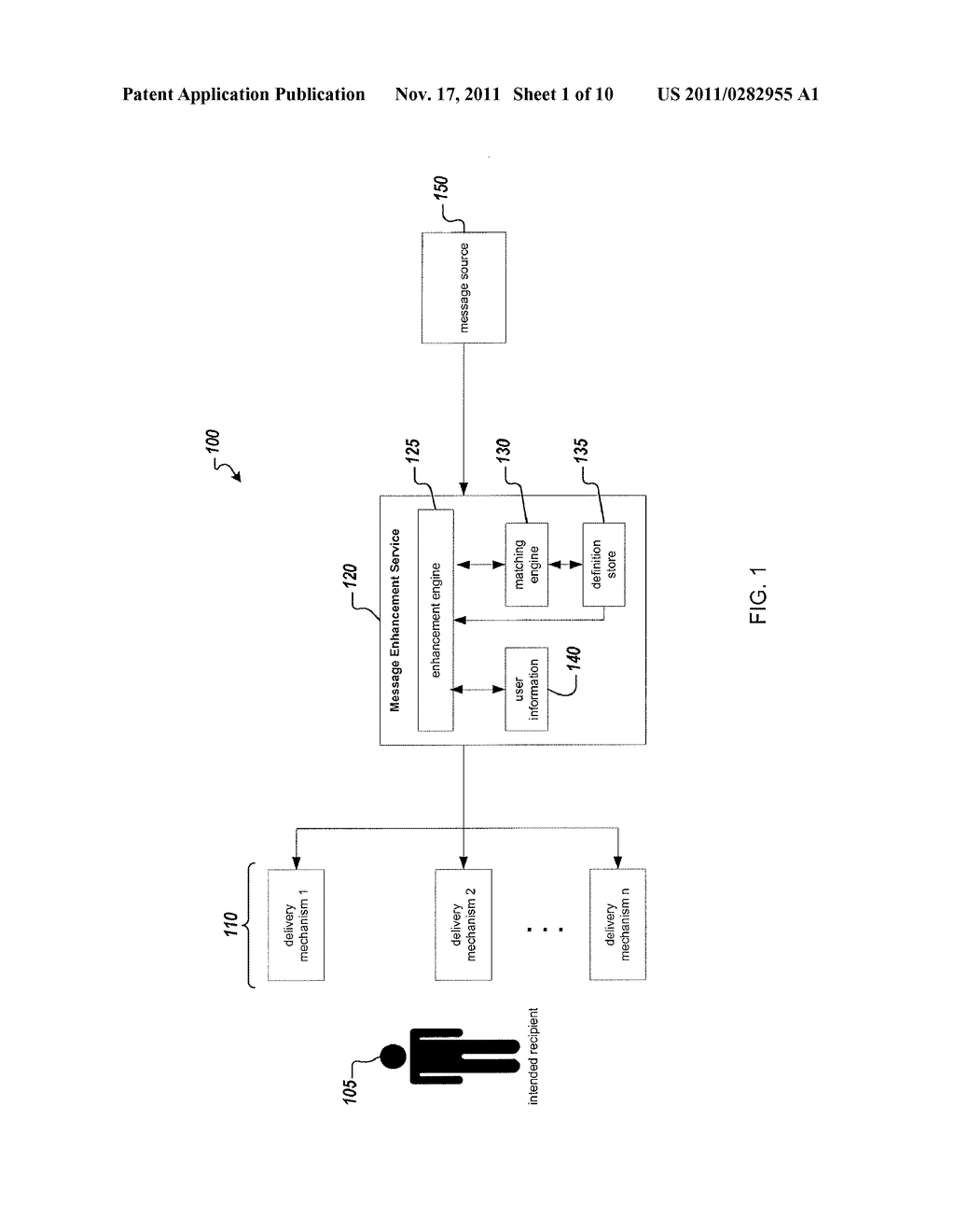 Reconfiguring an Electronic Message to Effect an Enhanced Notification - diagram, schematic, and image 02