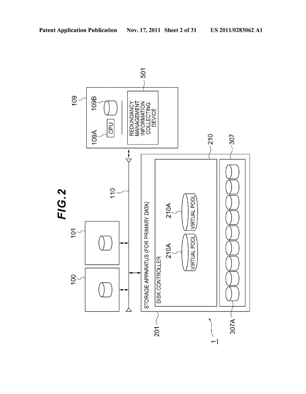 STORAGE APPARATUS AND DATA RETAINING METHOD FOR STORAGE APPARATUS - diagram, schematic, and image 03