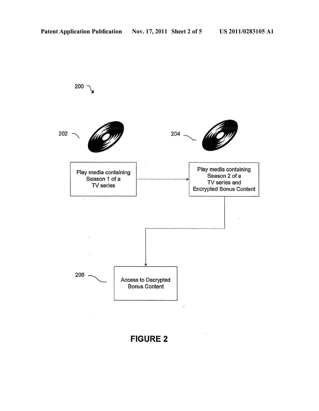 METHOD OF DISTRIBUTING A DECRYPTION KEY IN FIXED-CONTENT DATA - diagram, schematic, and image 03