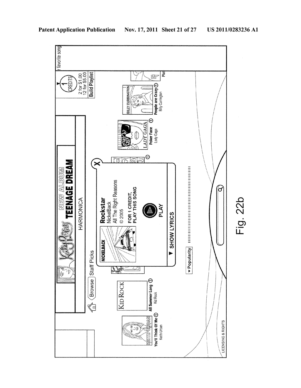 Digital jukebox device with improved user interfaces, and associated     methods - diagram, schematic, and image 22