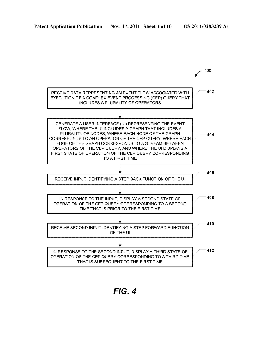 VISUAL ANALYSIS AND DEBUGGING OF COMPLEX EVENT FLOWS - diagram, schematic, and image 05