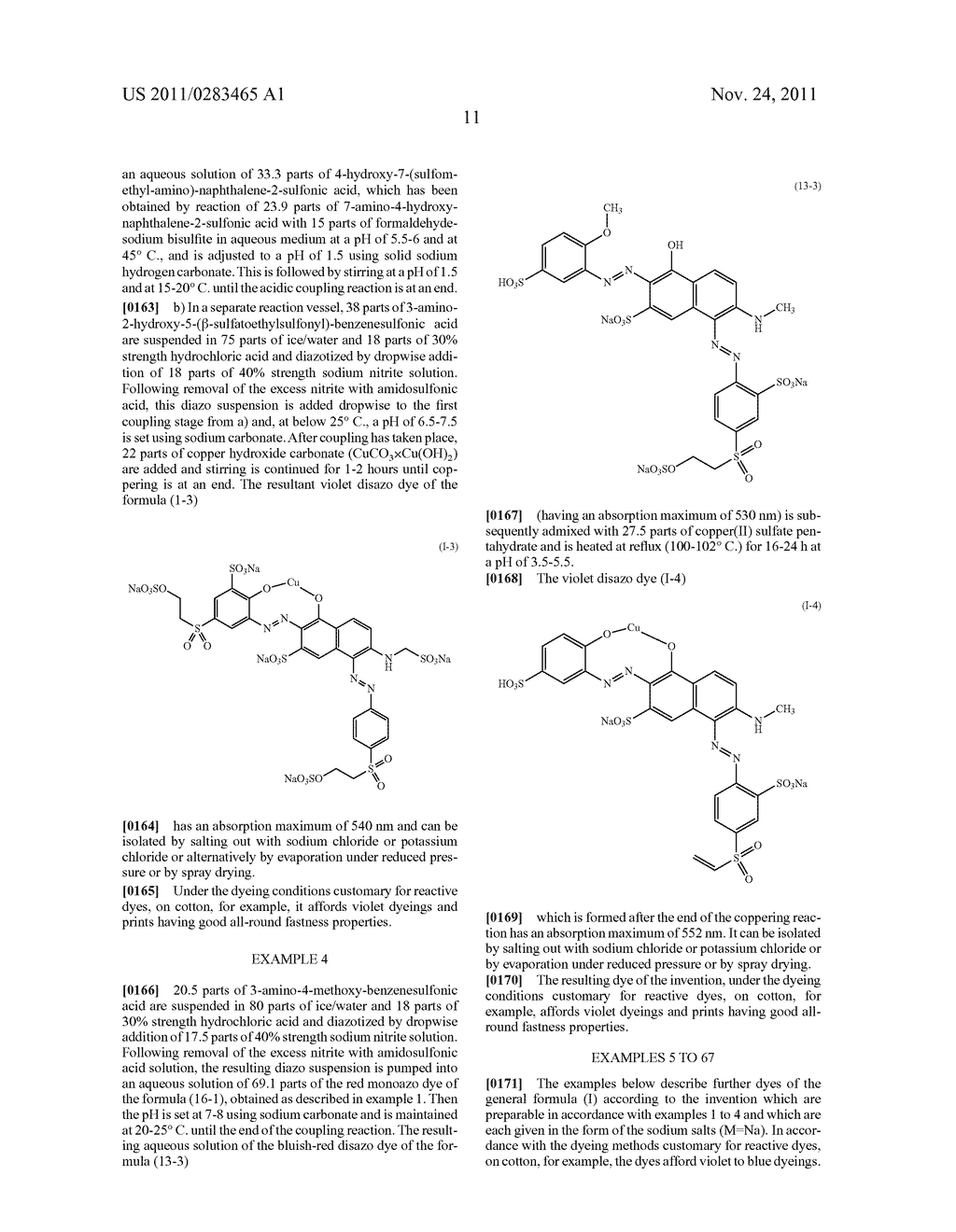 FIBER-REACTIVE COPPER COMPLEX DISAZO DYES - diagram, schematic, and image 12